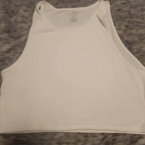 AMERICAN EAGLE WHITE CROP TANK